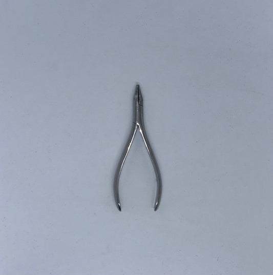 Orthodontic plier round and concave for loop forming