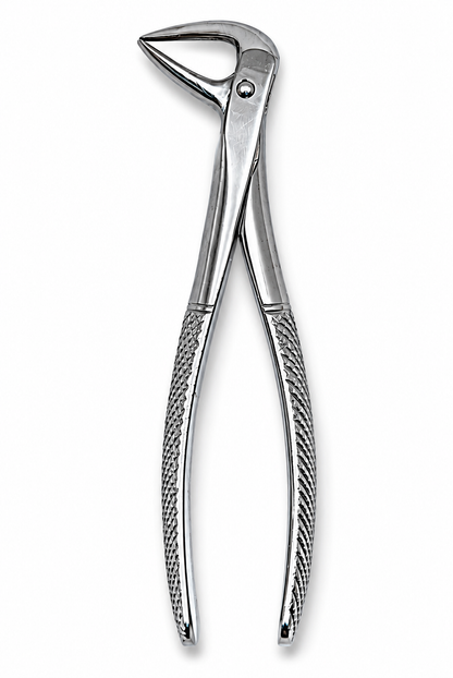 lower anterior remaining root thin peak forceps